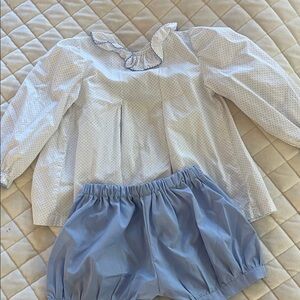 Blue and White Kids Matching Set